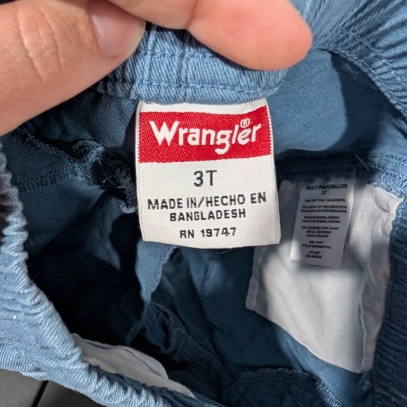 Wrangler Toddler Boy Dinosaur Print Button Down Shirt and Blue Shorts Set 3T - Picture 9 of 9